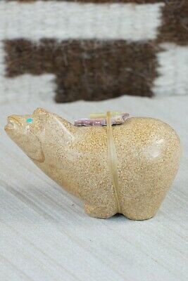 Bear Zuni Fetish Carving - Delvin Leekya - High Lonesome Trading