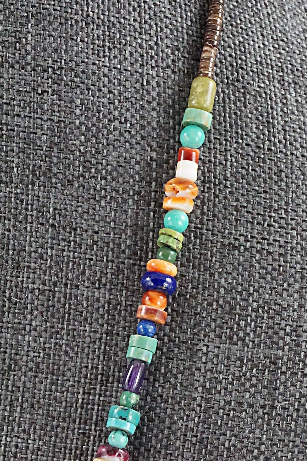 Multi Stone and Sterling Silver Necklace - Helen Tsosie