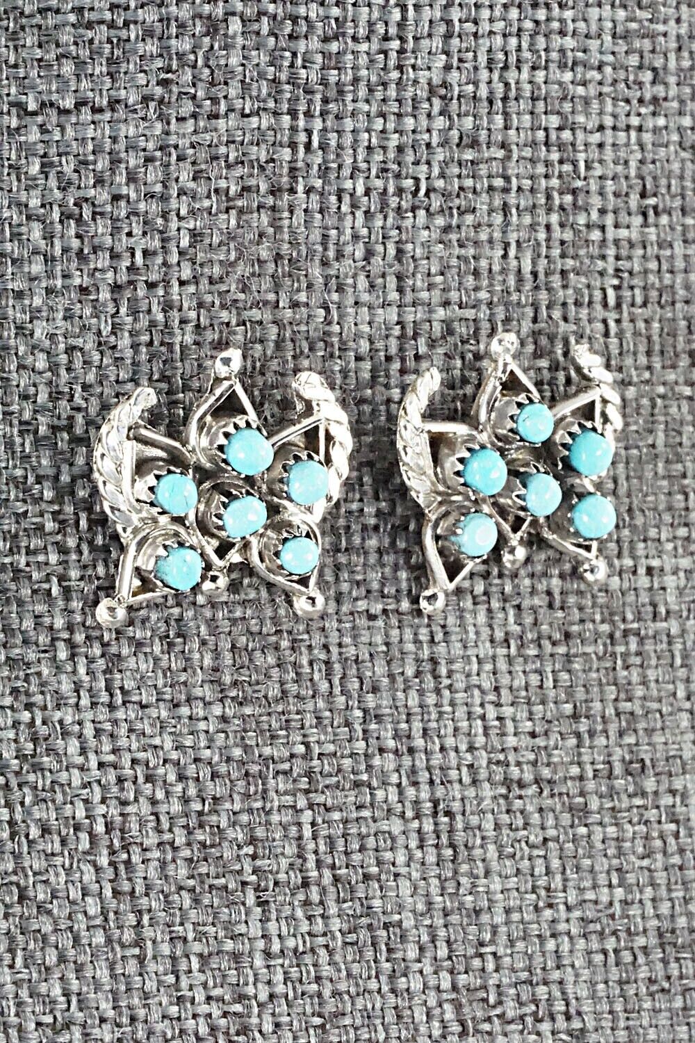 Turquoise & Sterling Silver Earrings - Wayne Johnson