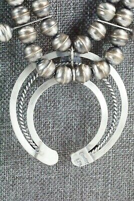 Coral & Sterling Silver Squash Blossom and Earrings - Leon Kirlie