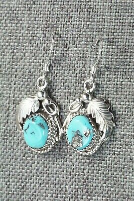 Turquoise & Sterling Silver Earrings - Roberta Begay