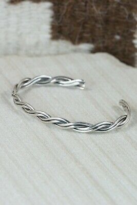 Navajo Sterling Silver Bracelet - Elaine Tahe