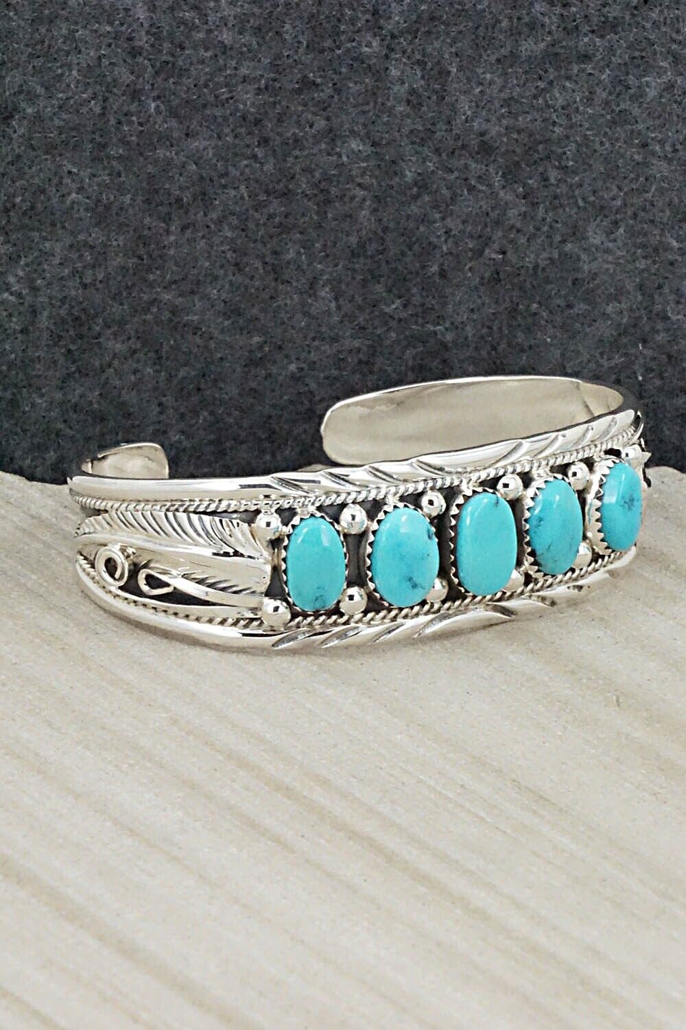Turquoise & Sterling Silver Bracelet - Davey Morgan