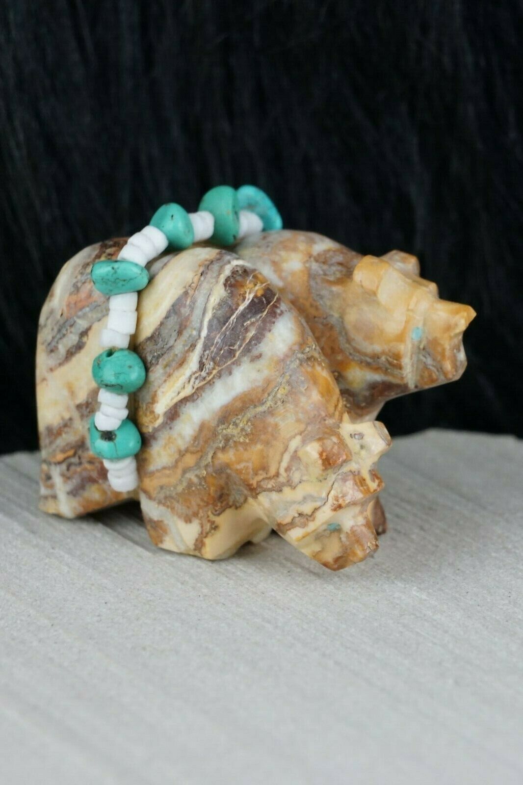 Bear Zuni Fetish Carving - Tim Lementino - High Lonesome Trading