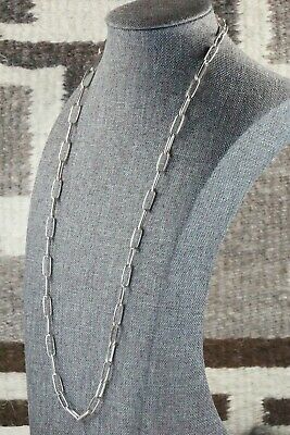 Navajo Sterling Silver Chain Necklace - Sally Shurley