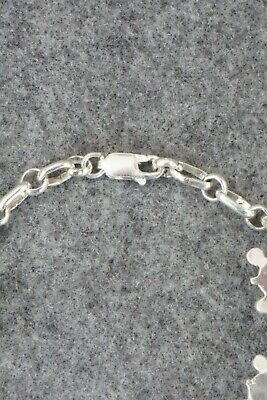 Turquoise & Sterling Silver Link Bracelet - Amielda Peynetsa