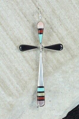 Multi Stone & Sterling Silver Pendant - Lynette Bowannie