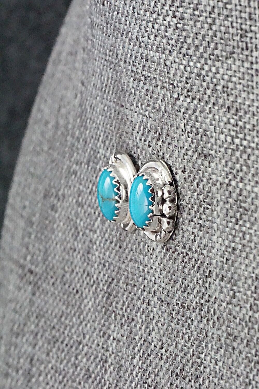 Turquoise & Sterling Silver Earrings - Rita Largo