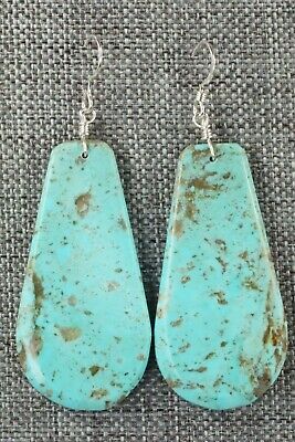 Turquoise & Sterling Silver Earrings - Lupe Lovato