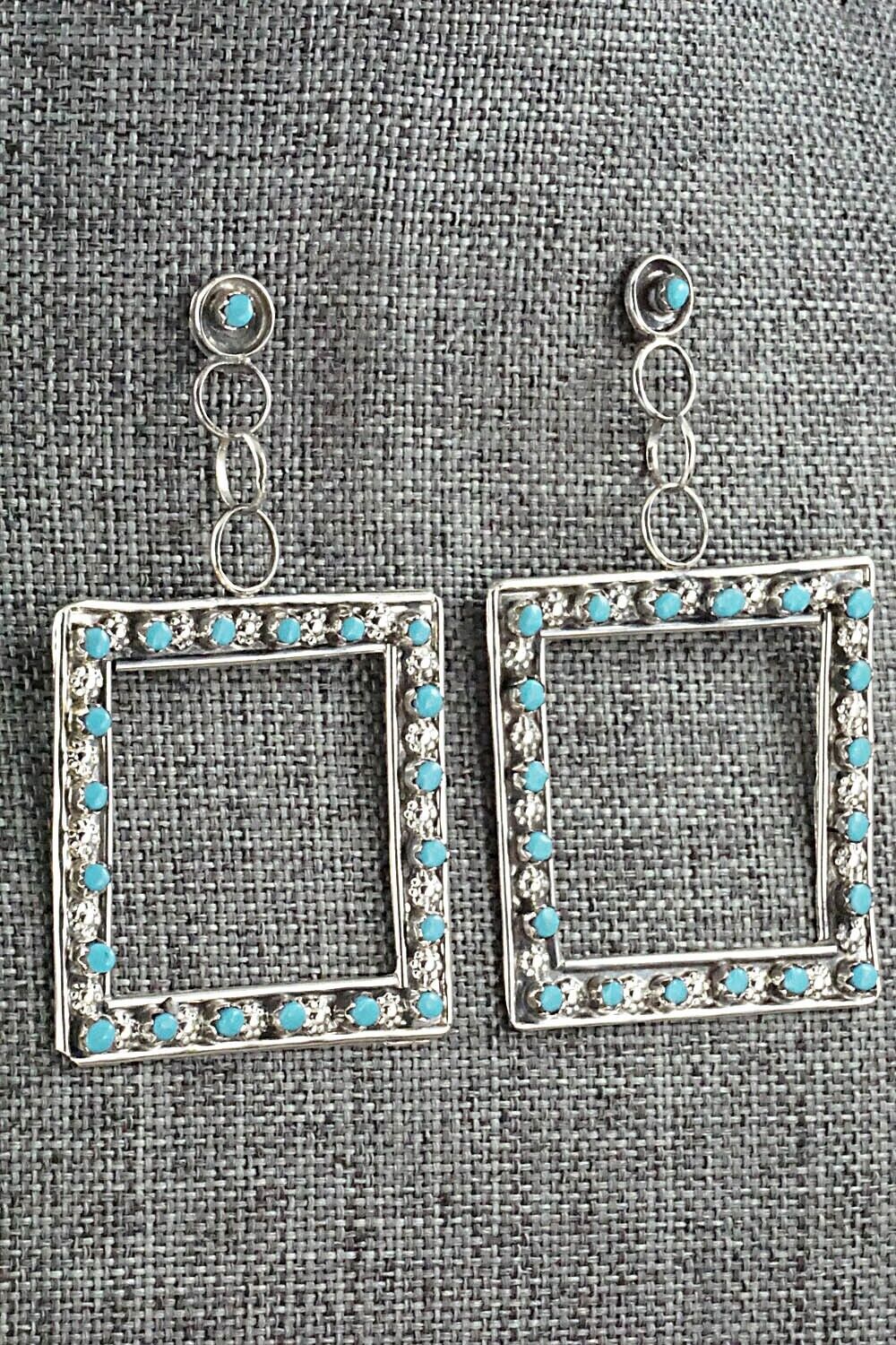 Turquoise & Sterling Silver Earrings - Marlon Quam