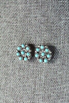 Turquoise & Sterling Silver Earrings - Randy Hooee