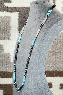 Turquoise, Coral and Shell Necklace - Esquipula Tenorio
