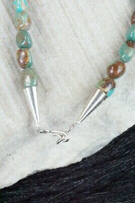 Turquoise & Sterling Silver Necklace - Navajo