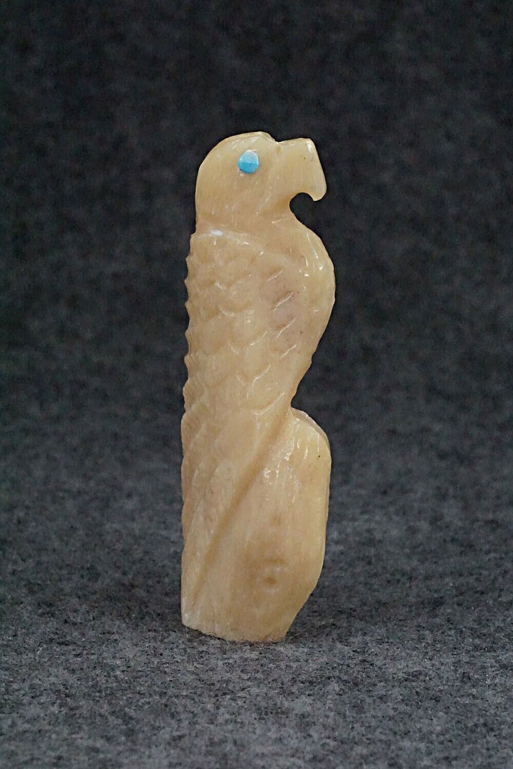 Eagle Zuni Fetish Carving - Derrick Kaamasee