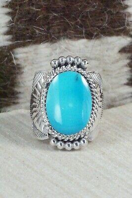 Turquoise & Sterling Silver Ring - Mike Smith - Size 8 - High Lonesome Trading