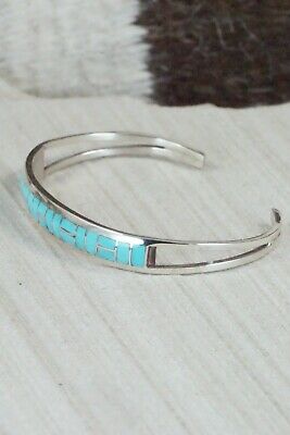 Turquoise & Sterling Silver Bracelet - Glendis Tsadiasi
