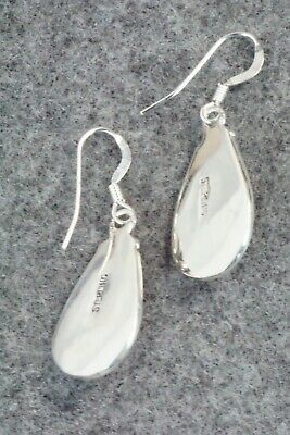Spiny Oyster & Sterling Silver Earrings - Navajo