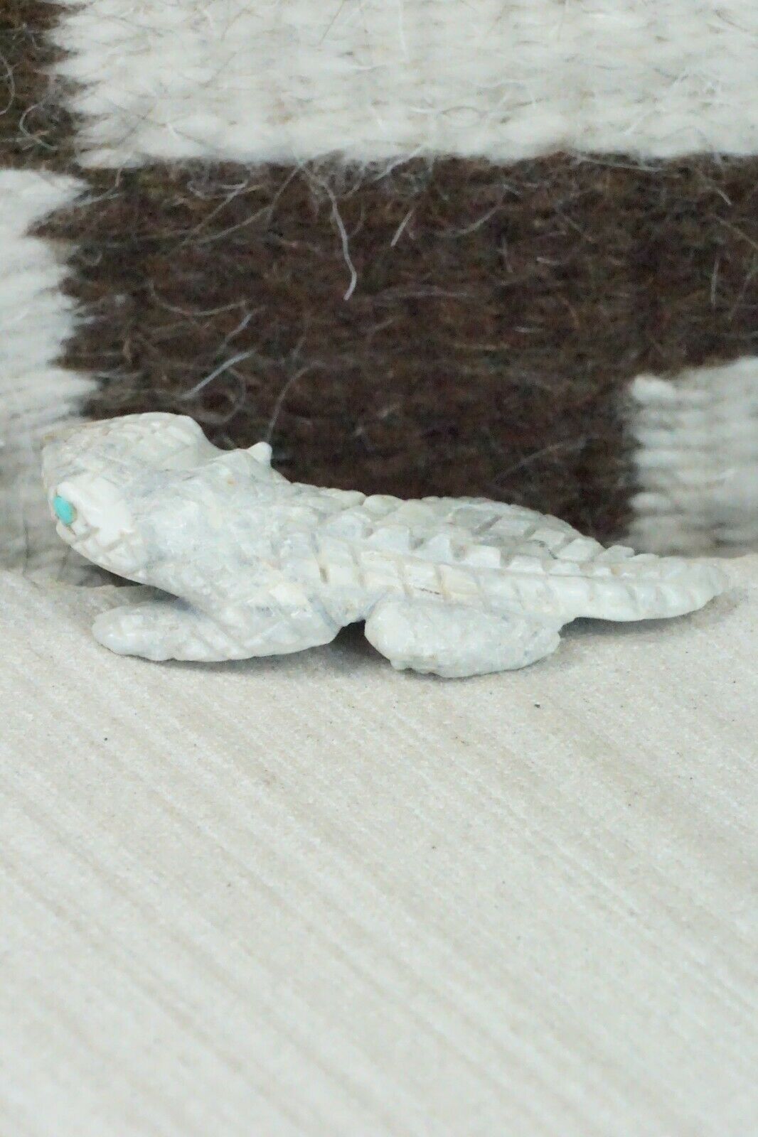 Horned Toad Zuni Fetish Carving - Jonas Hustito