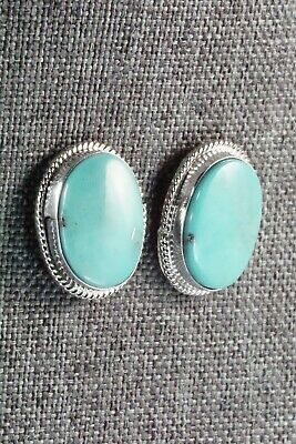 Turquoise & Sterling Silver Earrings - Verley Betone