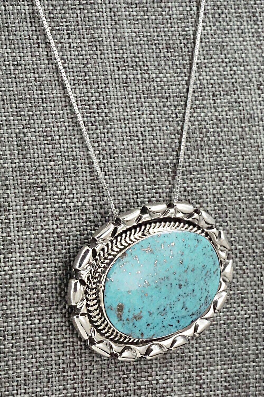 Turquoise & Sterling Silver Necklace - Jimson Belin