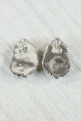 Navajo Turquoise and Sterling Silver Earrings - Annie Spencer - High Lonesome Trading