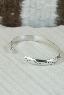 Navajo Sterling Silver Bracelet - Elaine Tahe