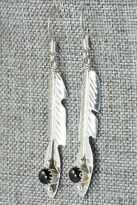 Onyx & Sterling Silver Earrings - John James