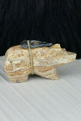 Bear Zuni Fetish Carving - Kevin Quam - High Lonesome Trading
