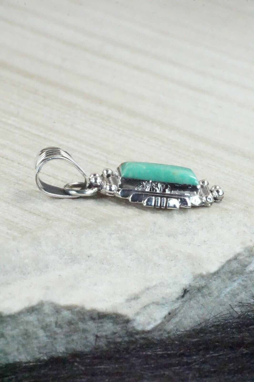 Turquoise & Sterling Silver Pendant - Daniel Benally