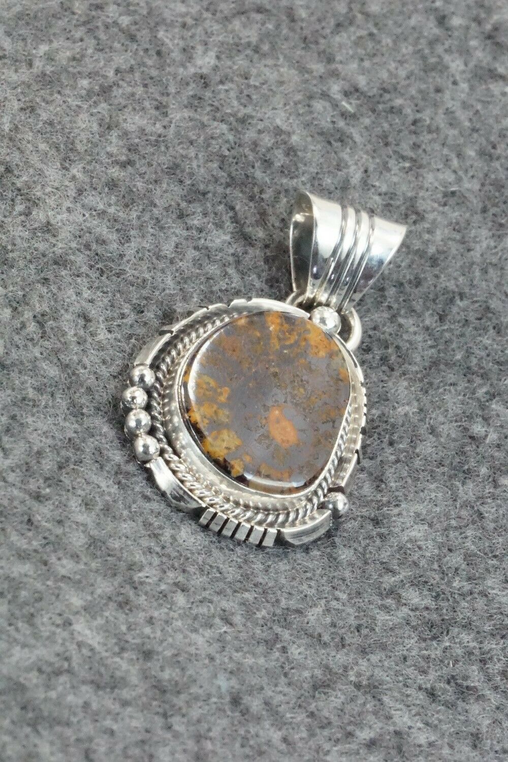 Moroccan Ammonite & Sterling Silver Pendant - Sharon McCarthy