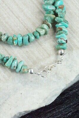 Turquoise & Sterling Silver Necklace - Navajo