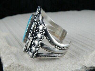 Navajo Turquoise & Sterling Silver Bracelet - Raymond Delgarito - High Lonesome Trading