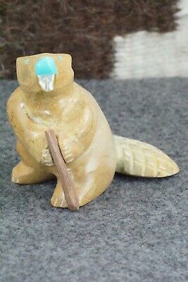 Beaver Zuni Fetish Carving - Enrike Leekya