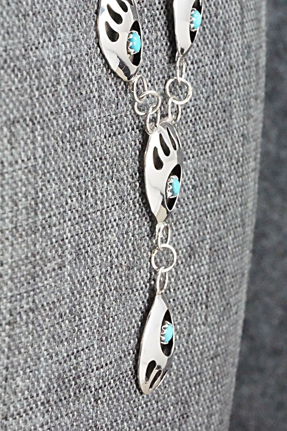 Turquoise & Sterling Silver Necklace - Leta Parker