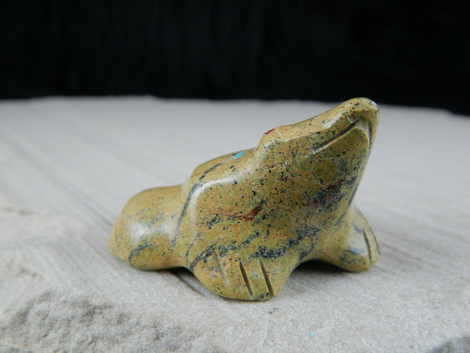 Frog Zuni Fetish Carving - Lena Boone - High Lonesome Trading