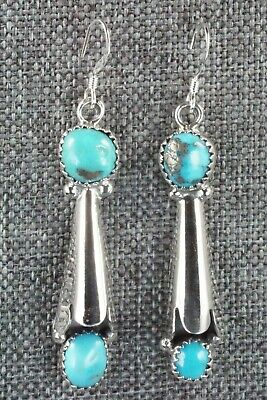 Turquoise & Sterling Silver Earrings - Roger Pino