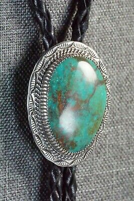 Turquoise & Sterling Silver Bolo Tie - Alvin Joe