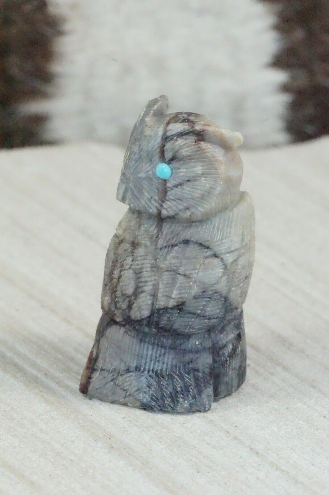 Owl Zuni Fetish Carving - Colin Weeka