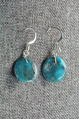 Turquoise & Sterling Silver Earrings - Joann Garcia - Santo Domingo
