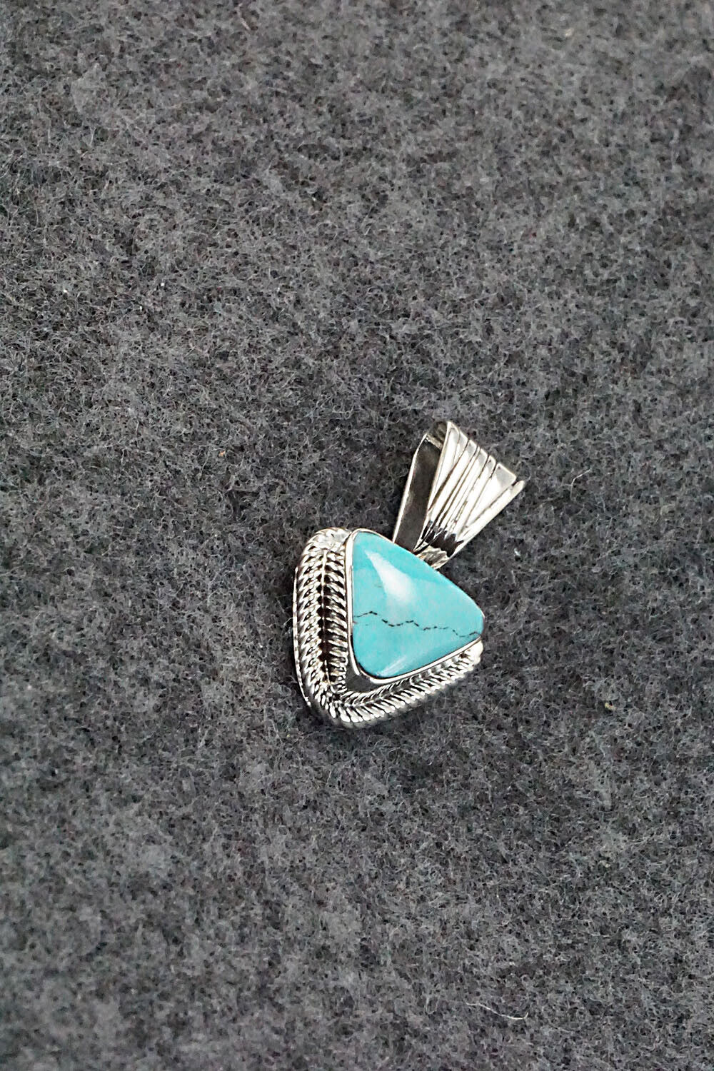 Turquoise and Sterling Silver Pendant - Sadie Jim
