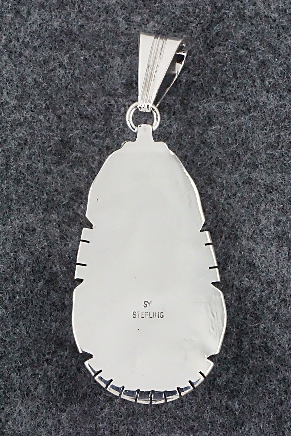 Turquoise & Sterling Silver Pendant - Samuel Yellowhair
