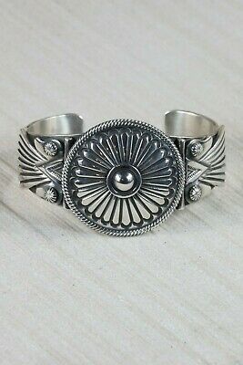 Navajo Sterling Silver Bracelet - Leon Martinez - High Lonesome Trading