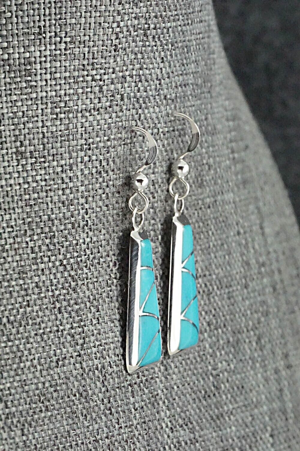Turquoise & Sterling Silver Earrings - Stewart Tucson