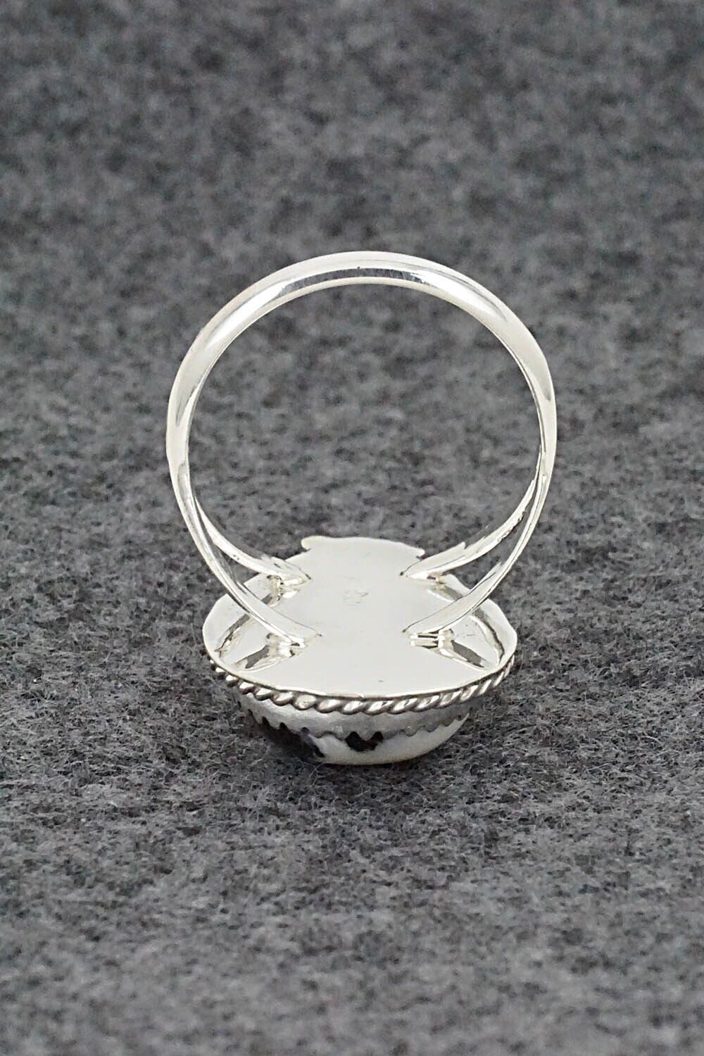 White Buffalo & Sterling Silver Ring - Robert Martinez - Size 8.5