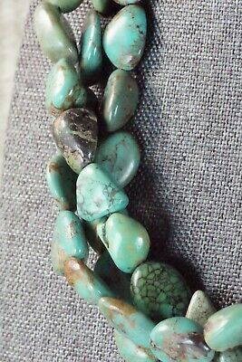 Turquoise & Sterling Silver Necklace - Navajo