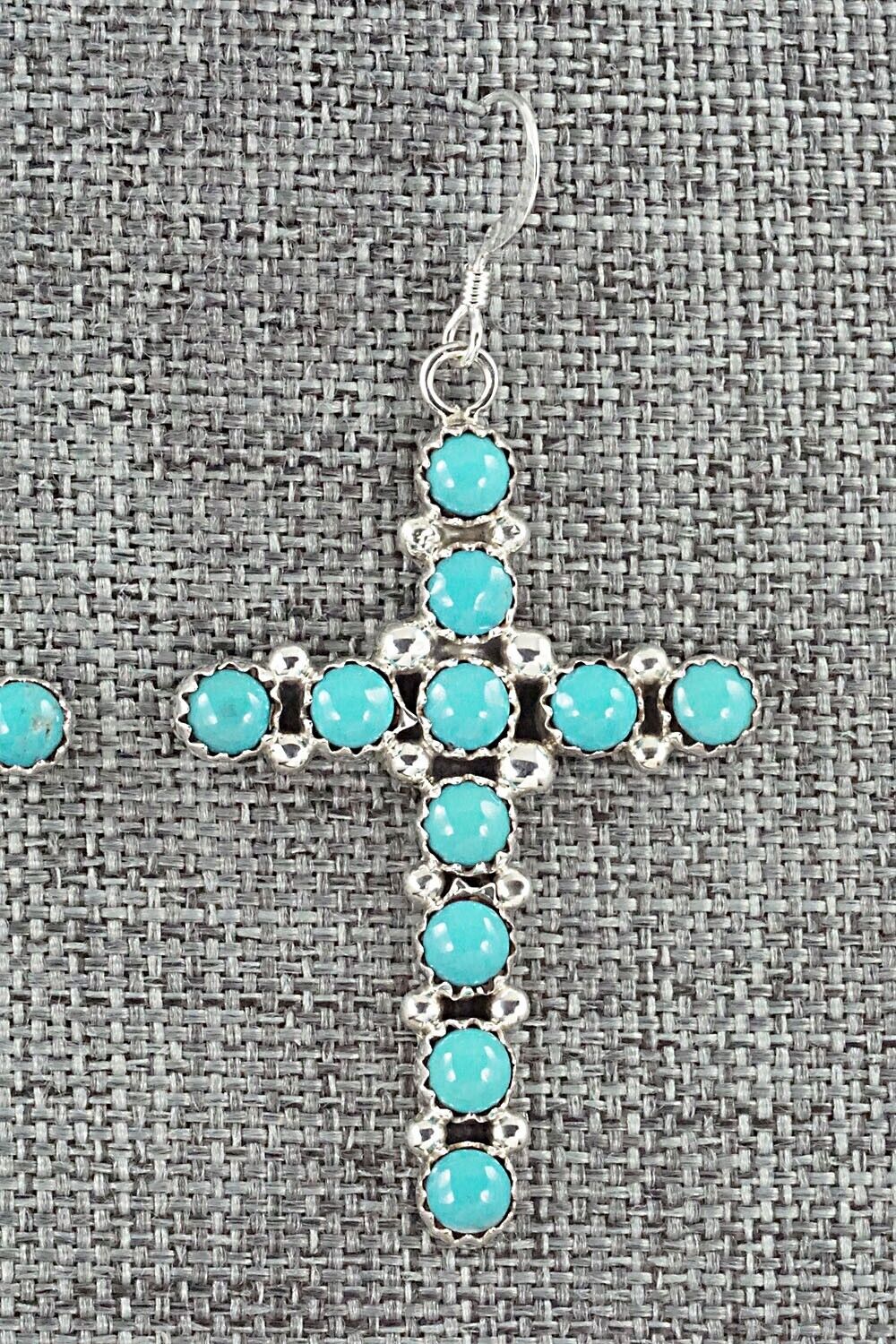 Turquoise and Sterling Silver Earrings - Roberta Begay