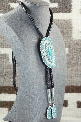 Turquoise & Sterling Silver Bolo Tie - Jaz Wilson