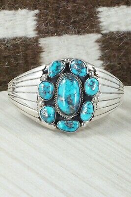 Turquoise & Sterling Silver Bracelet - Ted Brea