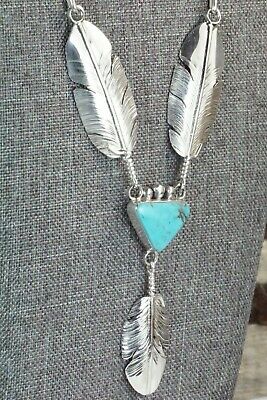 Turquoise & Sterling Silver Necklace - Ben Begay