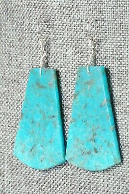 Turquoise & Sterling Silver Earrings - Lupe Lovato